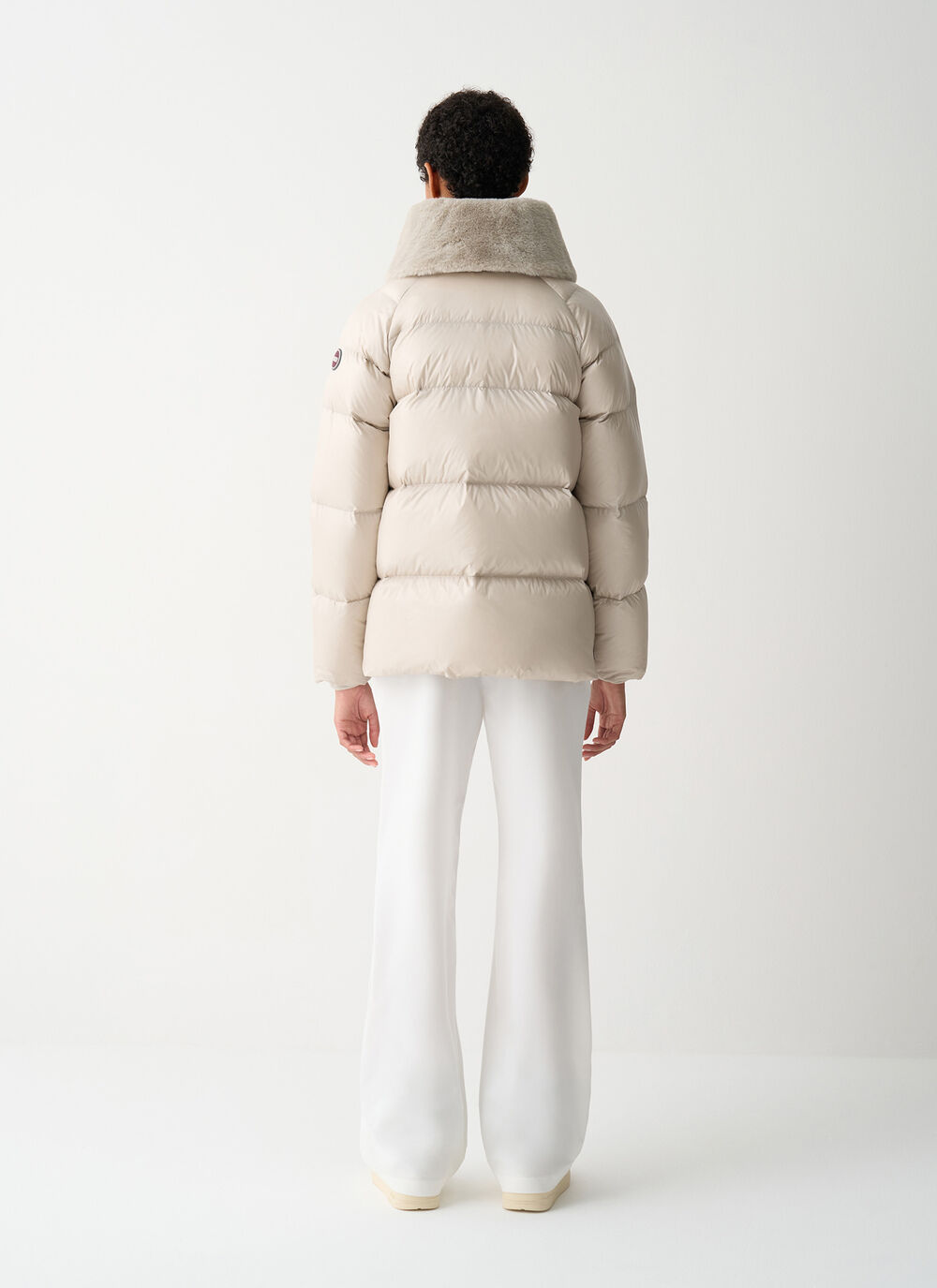 Down jacket with fur collar image number 3