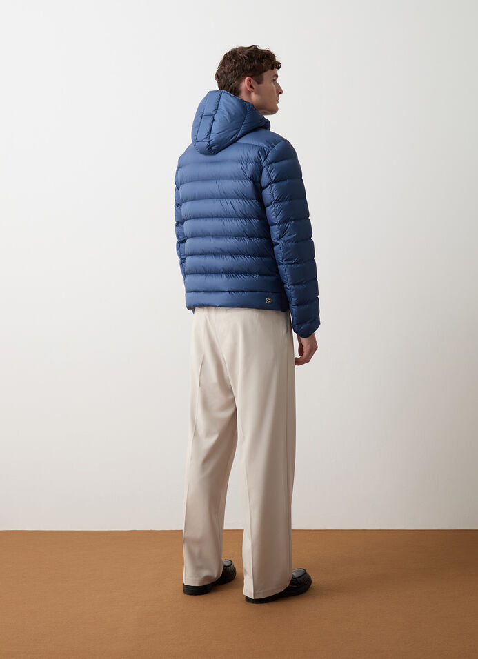 Sporty down jacket with detachable hood image number 3