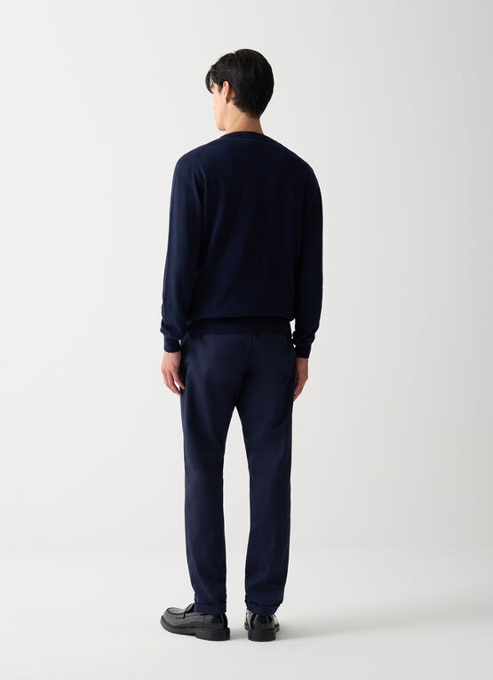 Fine-knit pullover