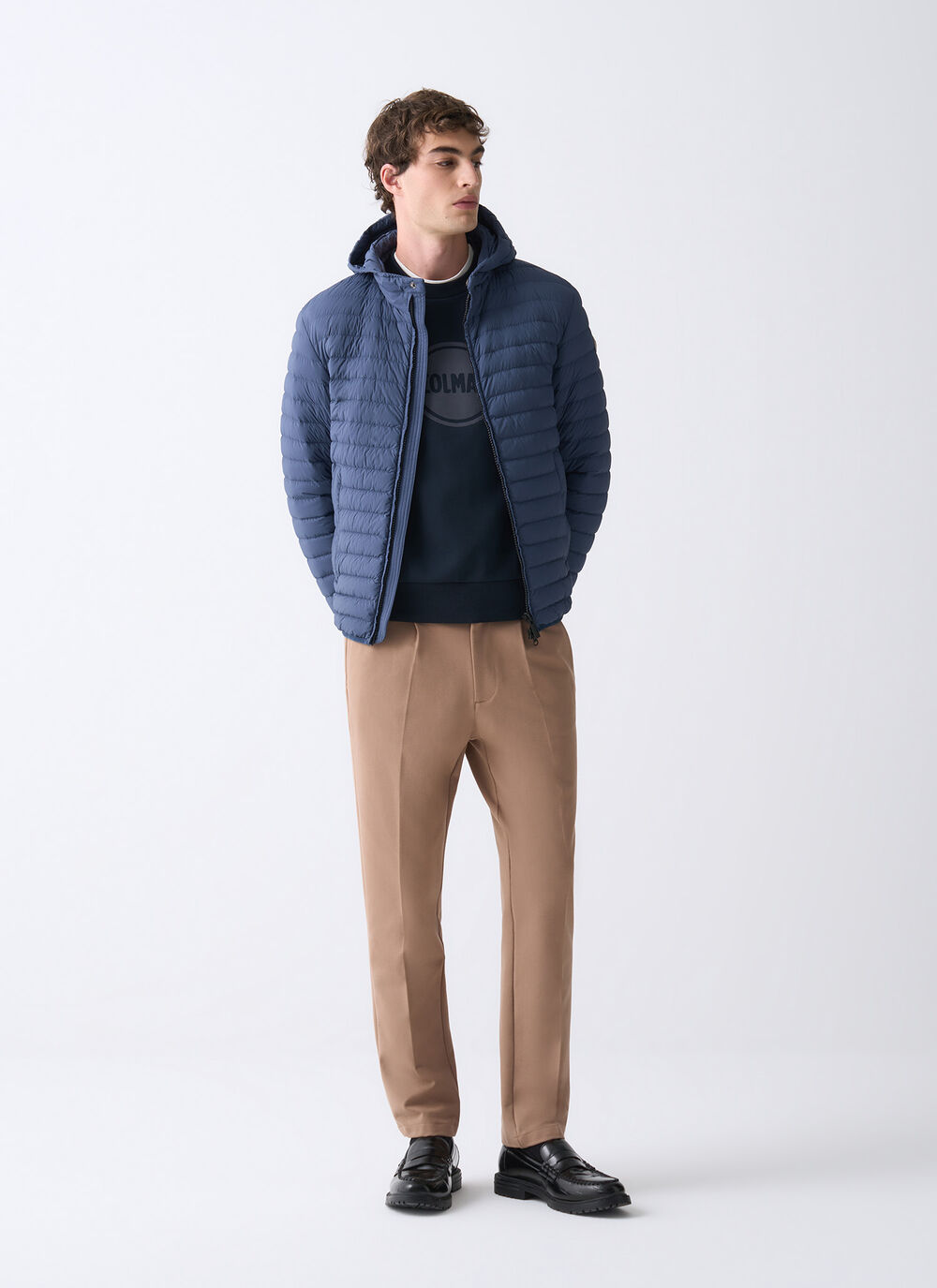 Light down jacket with hood image number 0