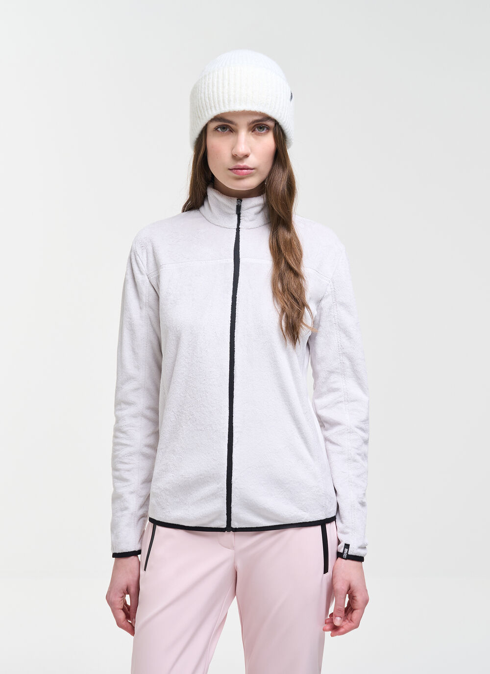 Plush-effect full-zip ski fleece image number 0