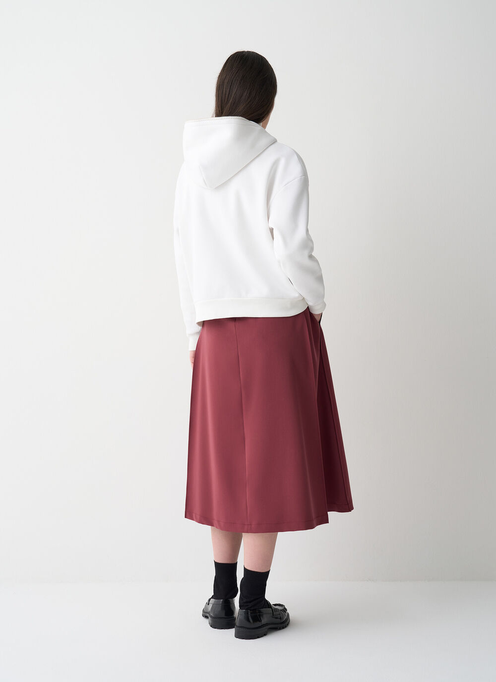 Sudadera con cremallera y bordado image number 3