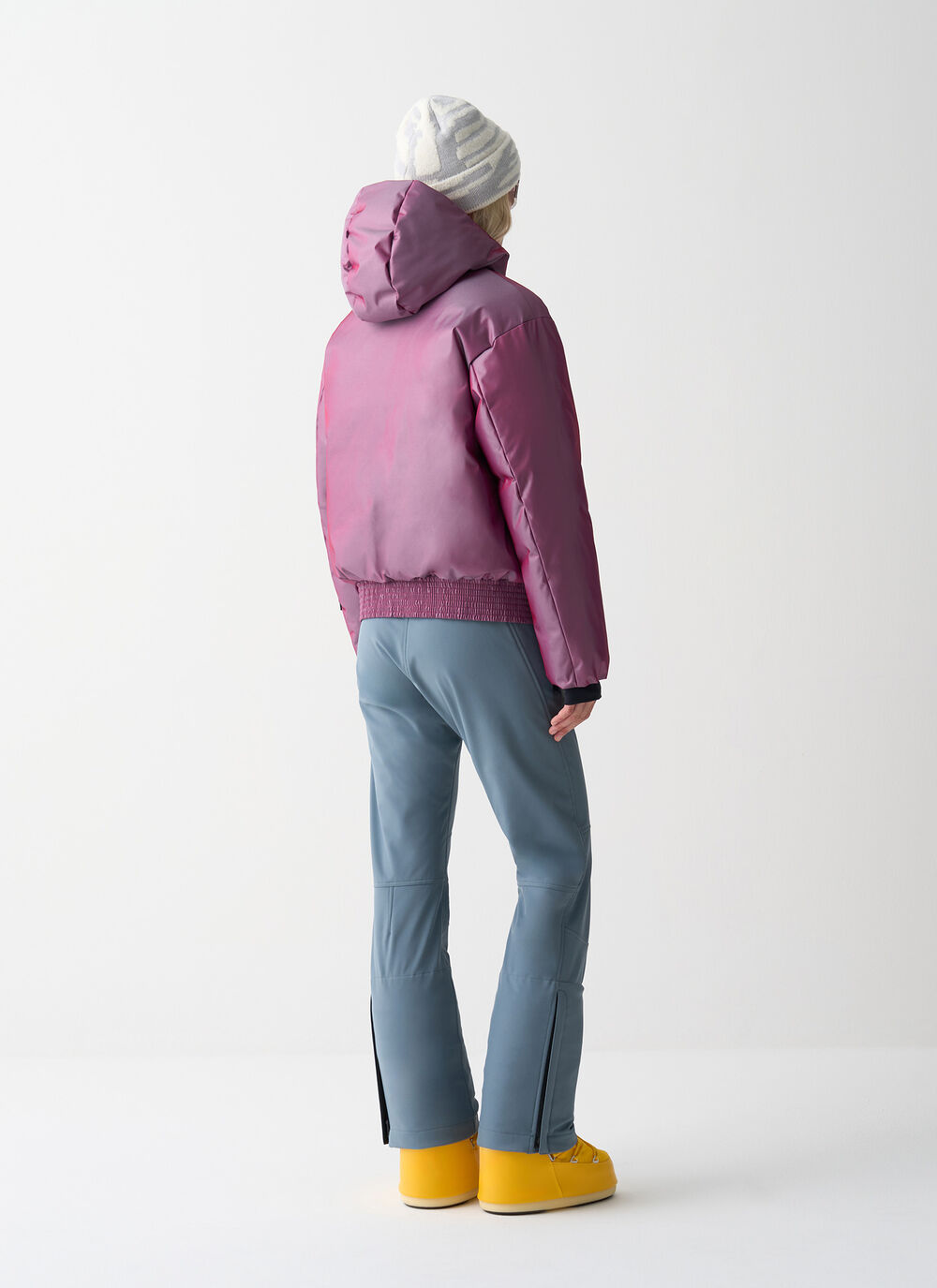 Padded ski bomber jacket image number 3