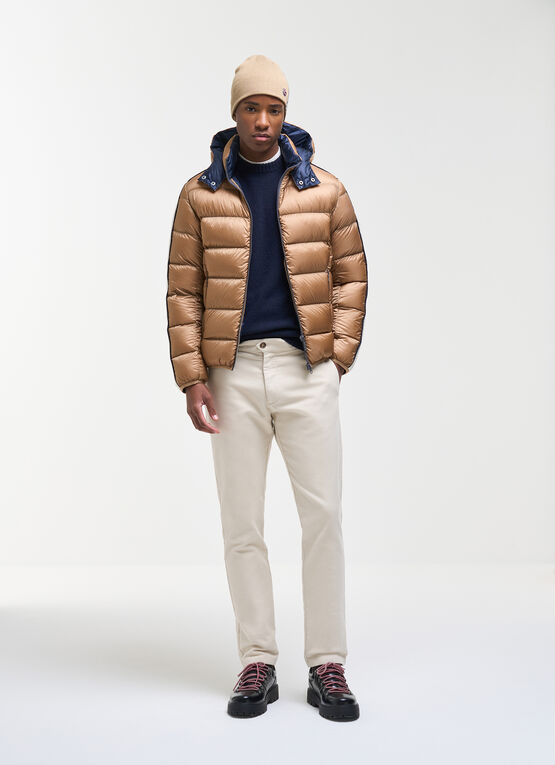 Heritage down jacket with hood