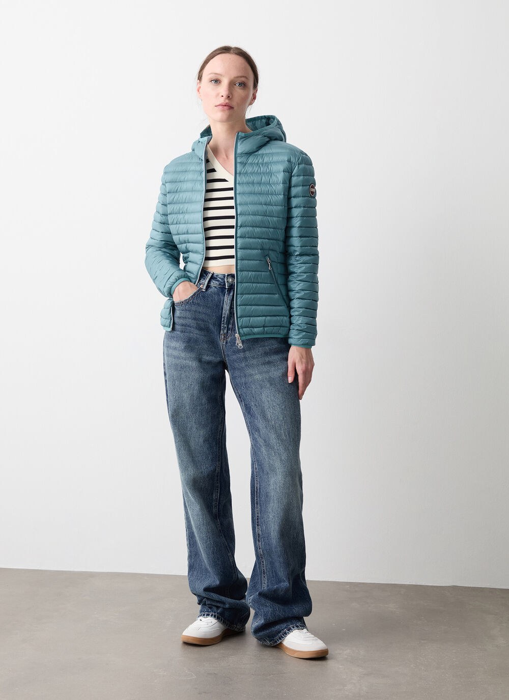 Hooded down jacket image number 0