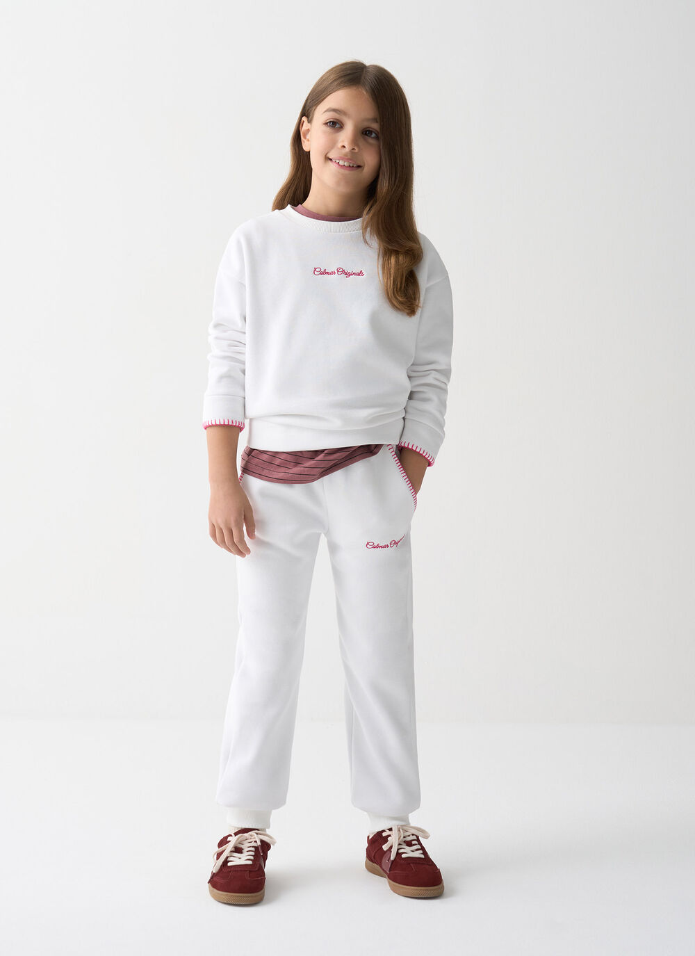 Tracksuit bottoms with embroidery image number 0