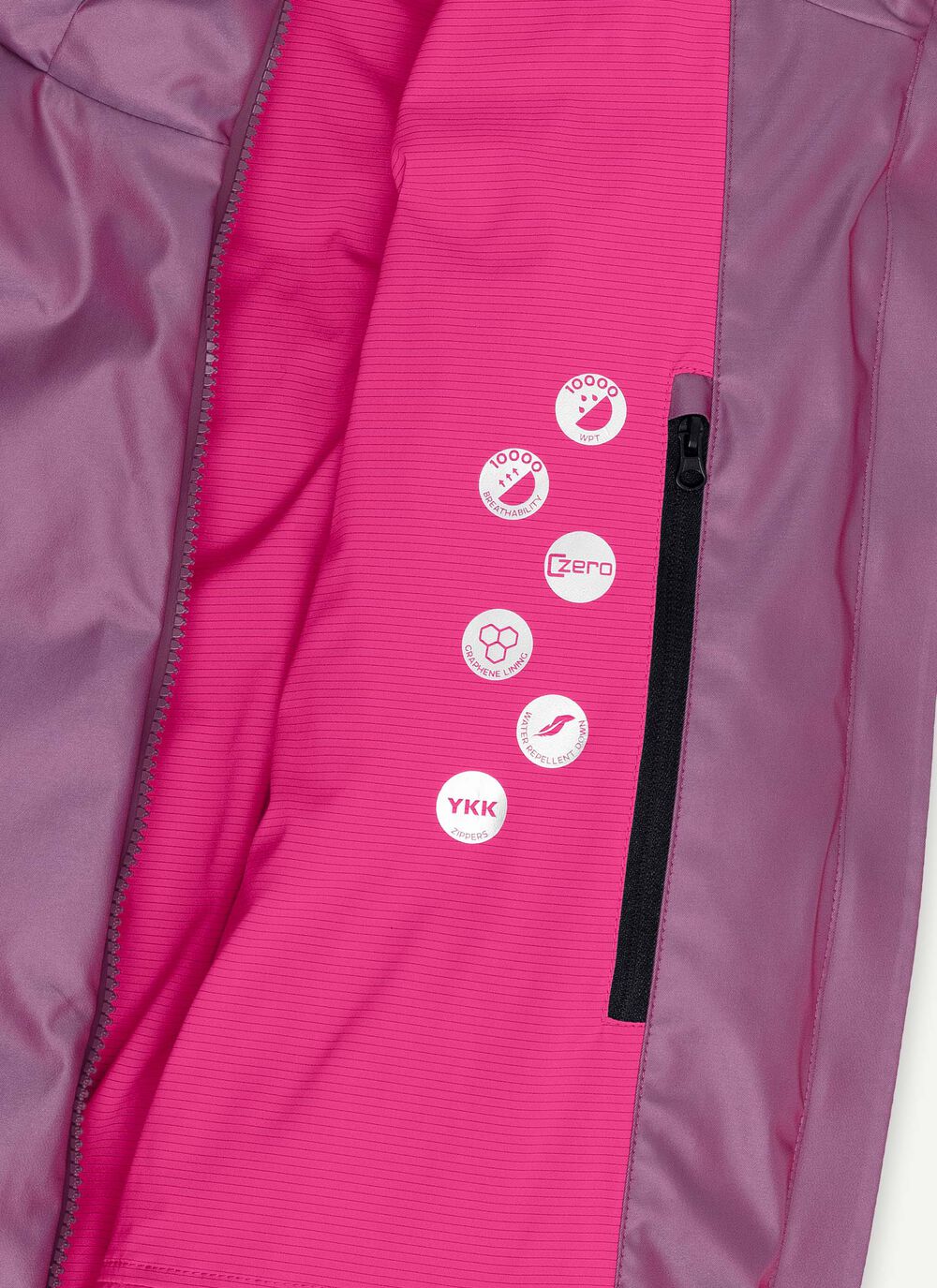 Padded ski bomber jacket image number 6