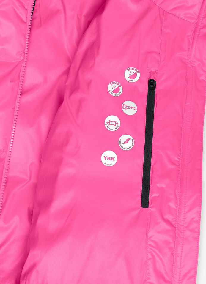 Puffy padded ski jacket image number 6