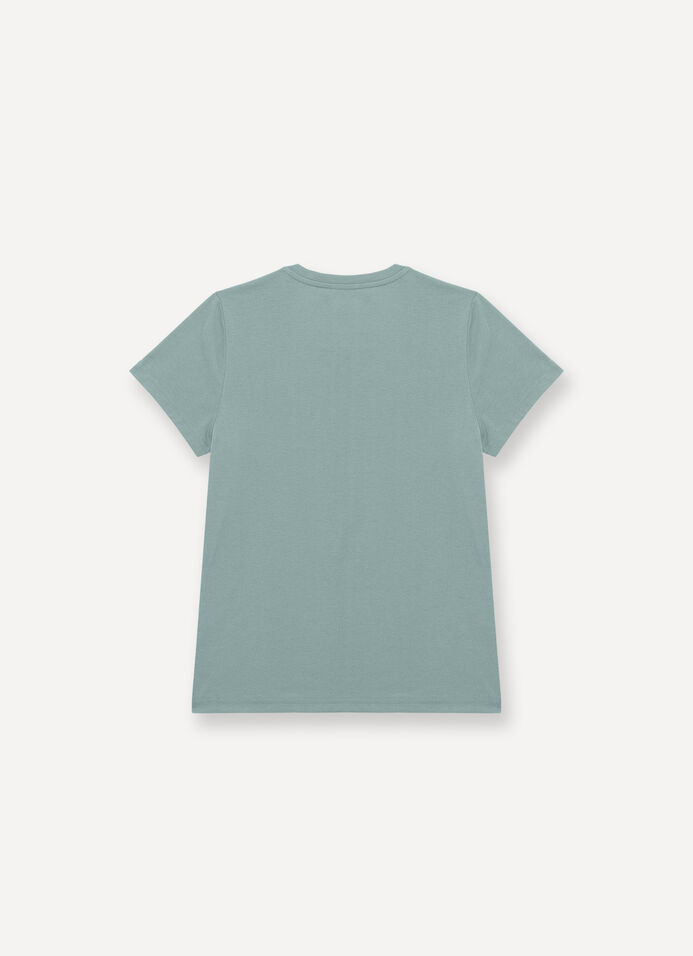 Crew-neck cotton-blend T-shirt image number 5