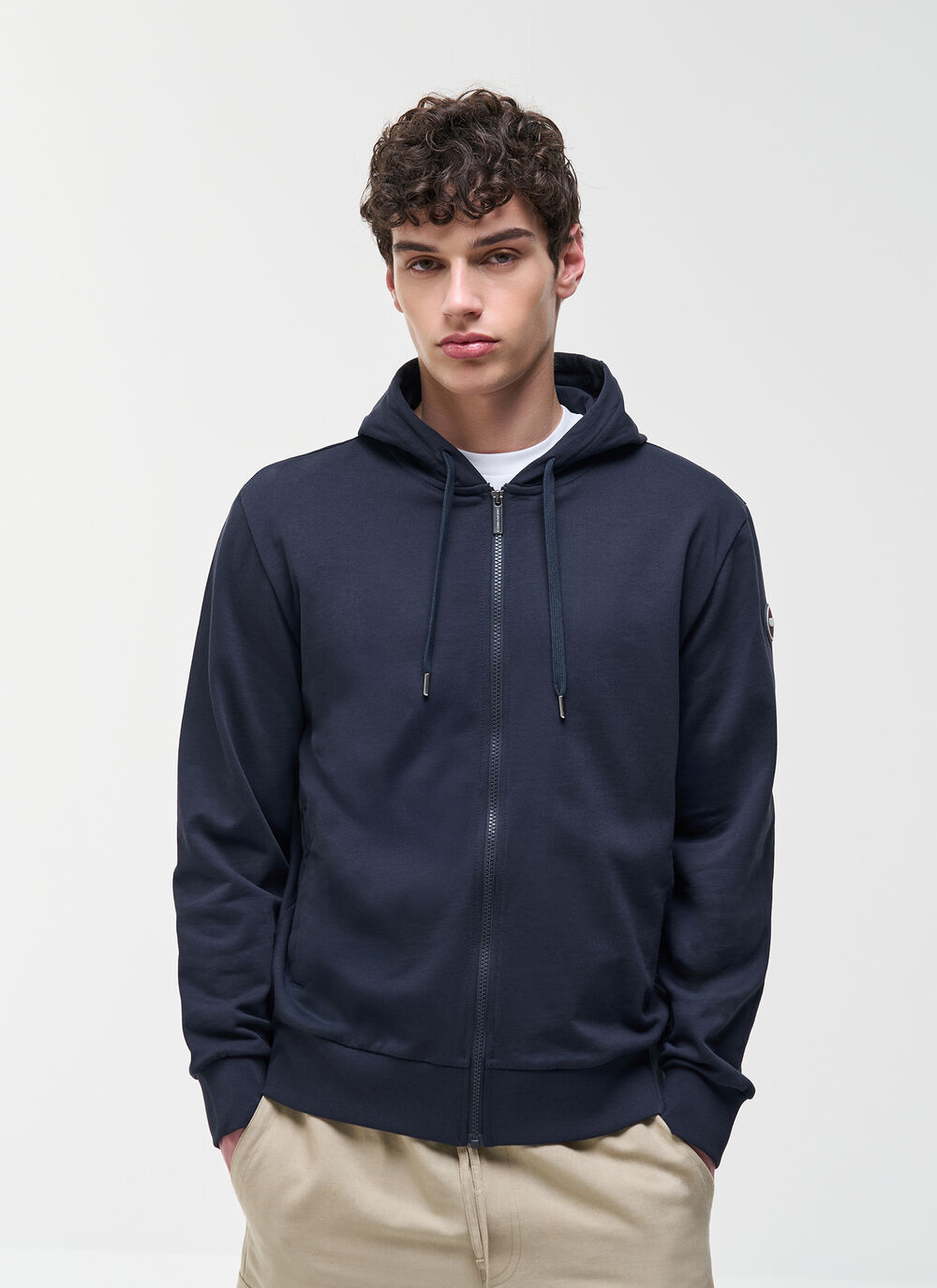 Full-zip hooded sweatshirt image number 0