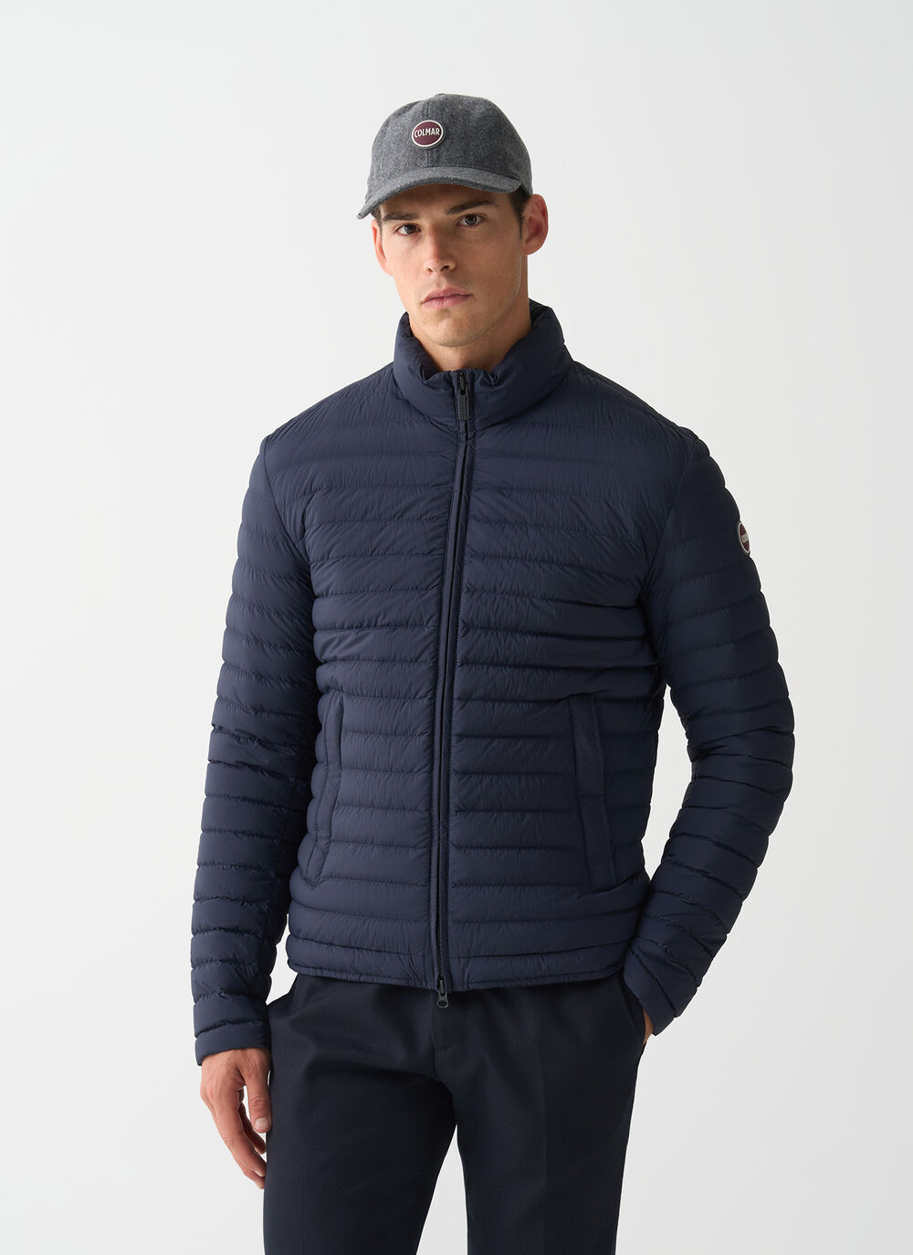 Light down jacket with padded collar  image number 1