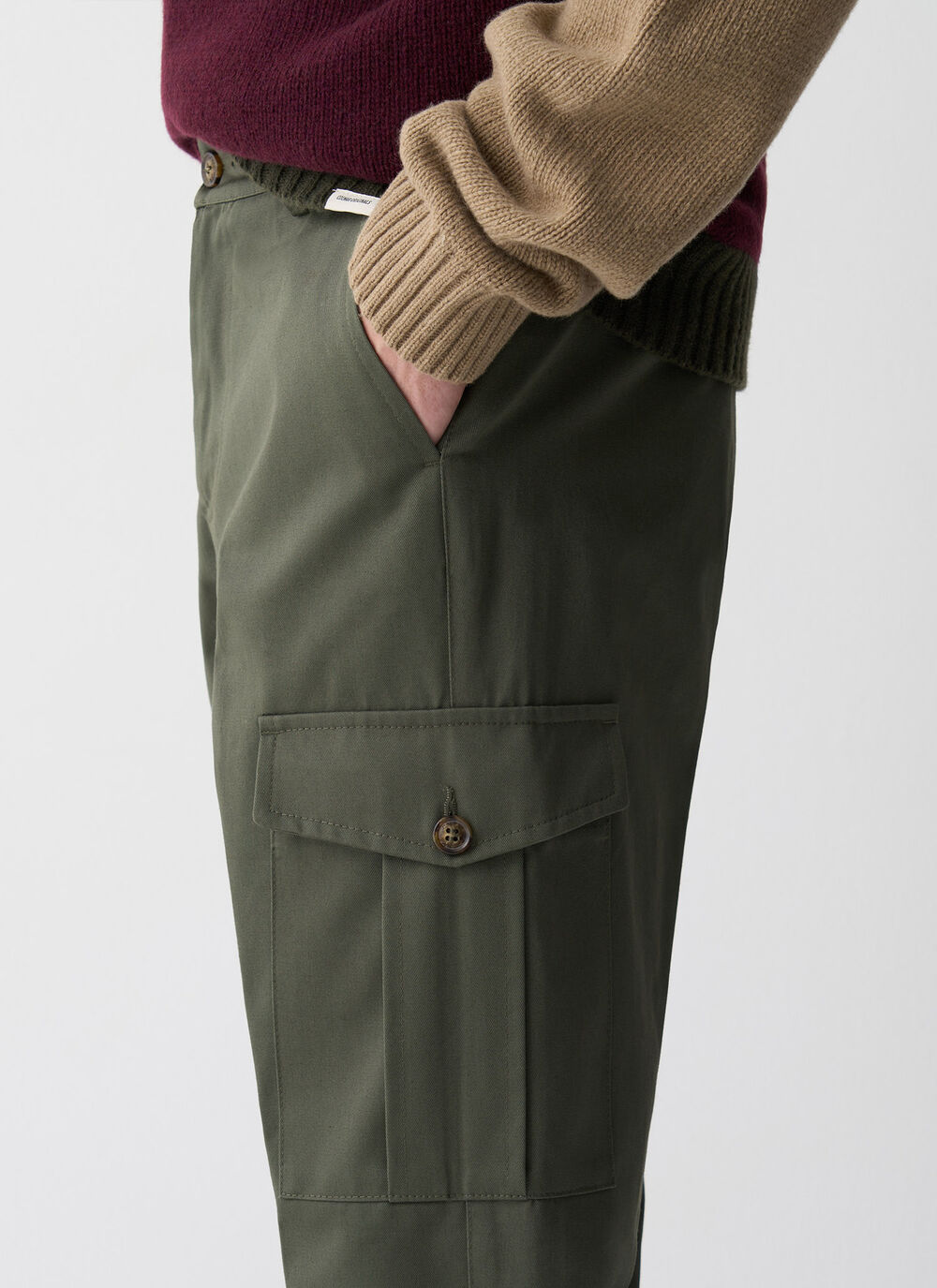Cotton cargo trousers image number 2