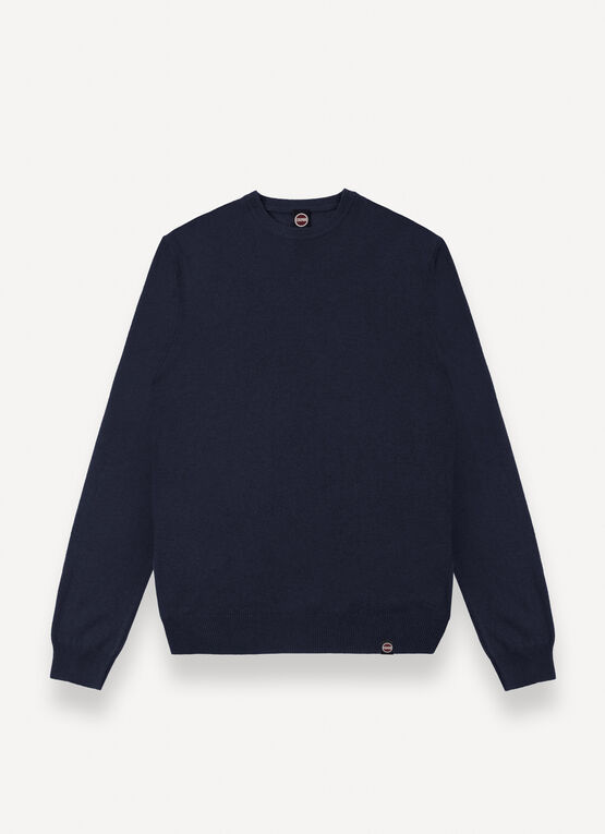 Pull en maille jersey et cachemire mélangés