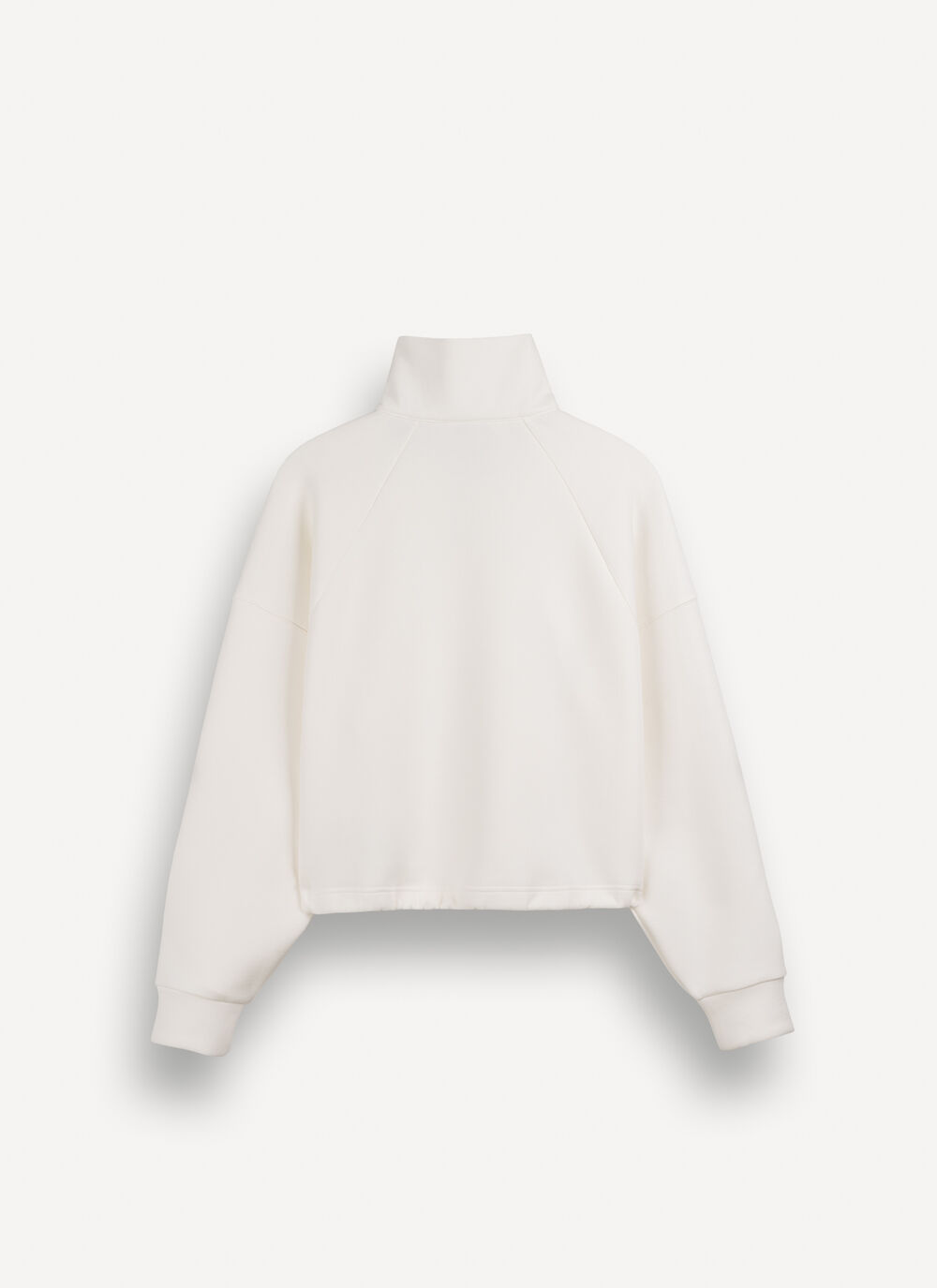 Cropped half-zip sweatshirt image number 5