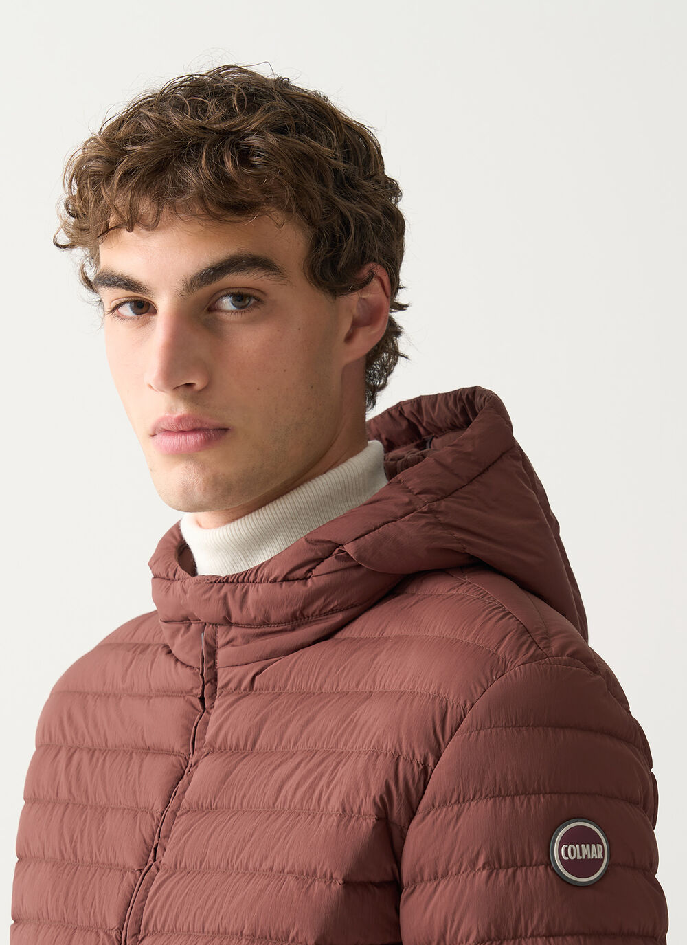 Light down jacket with hood image number 2