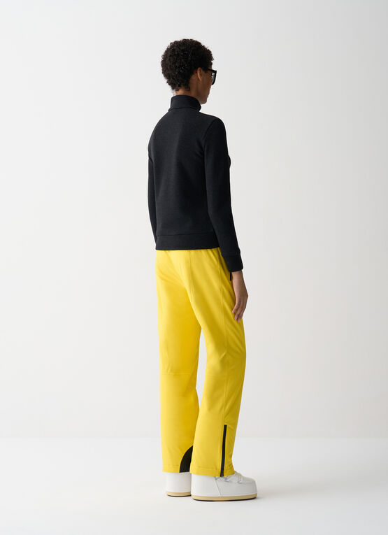 Half-zip wool ski fleece