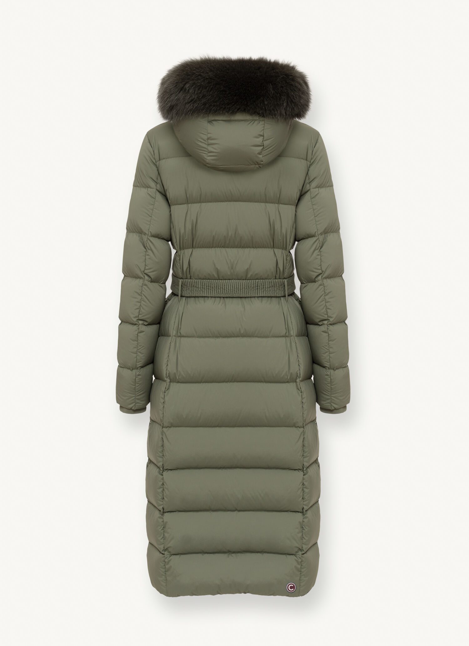 Long stretch down jacket with real fur - Colmar