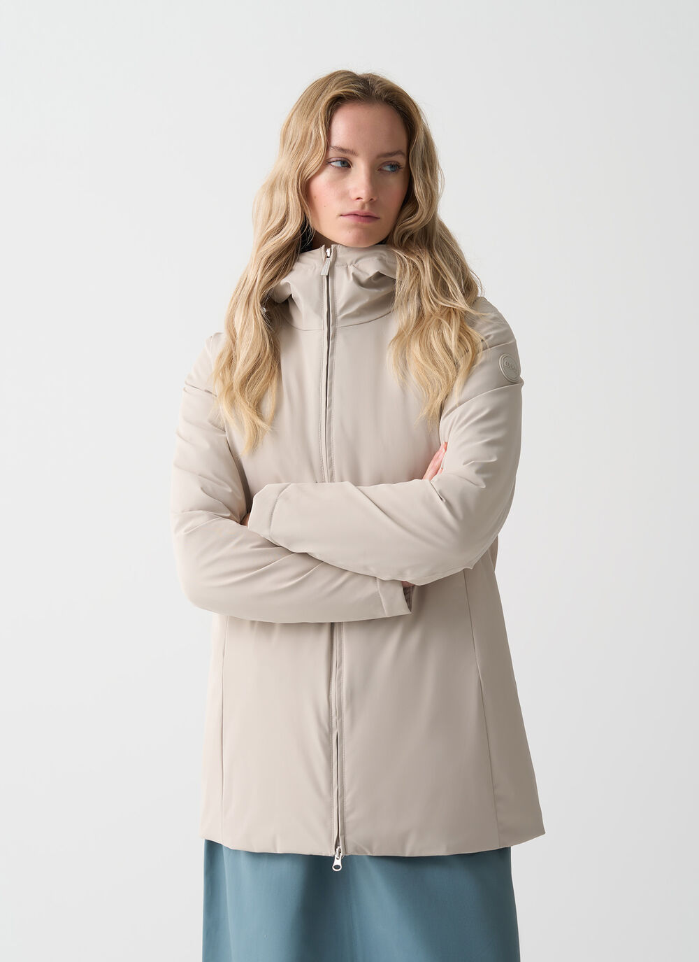 Waterproof down jacket  image number 1