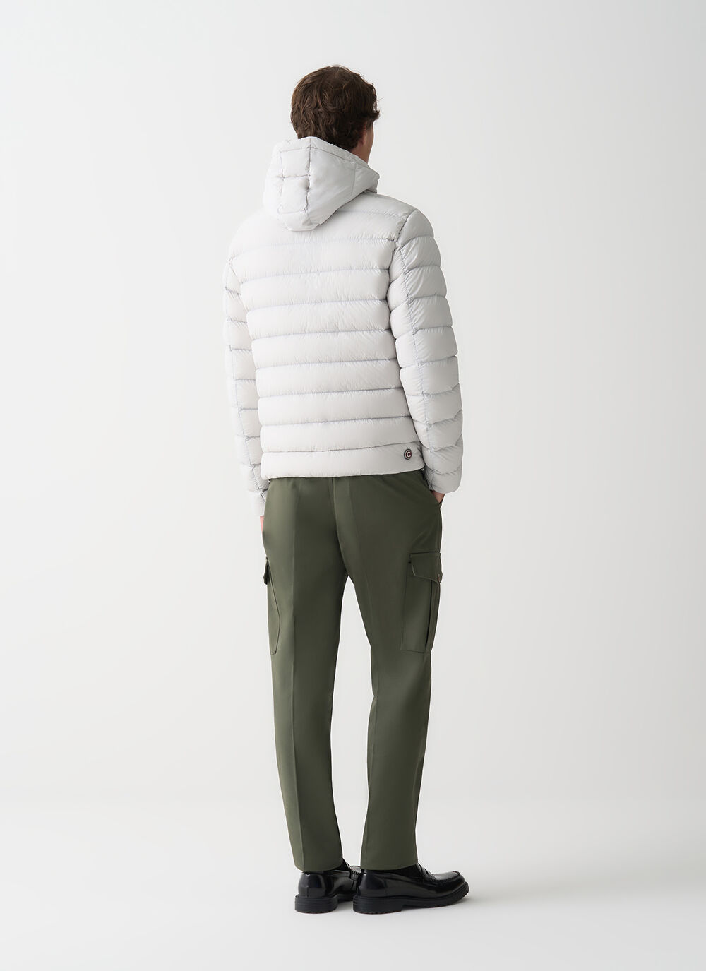 Down jacket with detachable hood image number 3