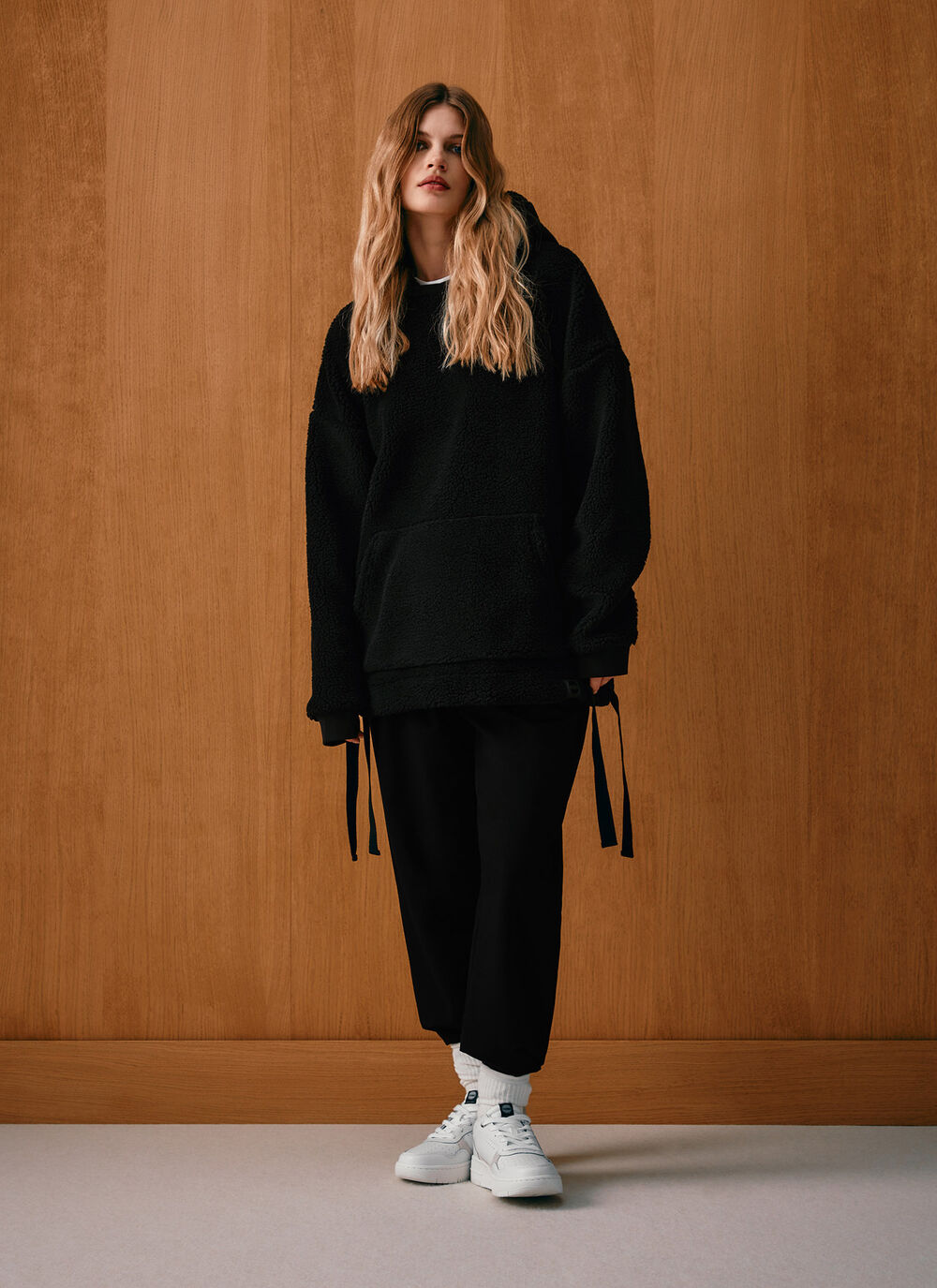 Maxi sweat teddy &agrave; capuche image number 0