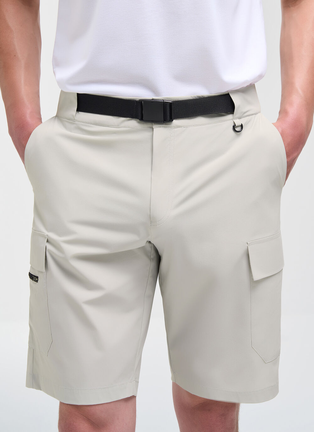 Bielastic Fabric Cargo Bermuda Shorts image number 2