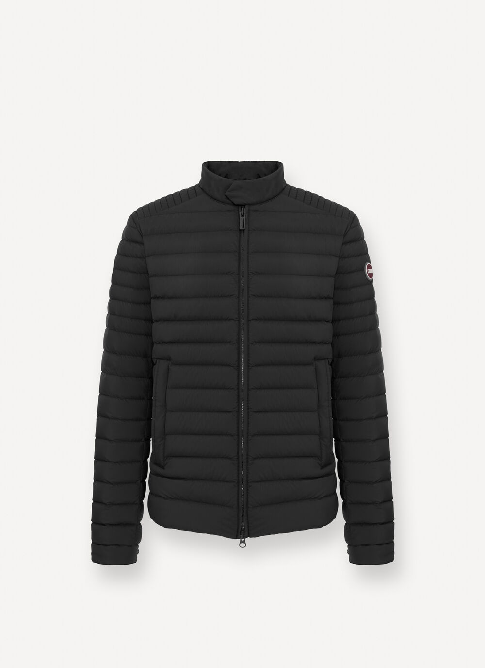 Lightweight down biker jacket image number 4