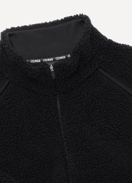 Teddy-effect ski fleece