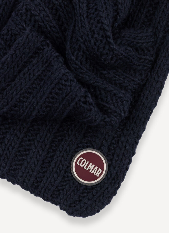 Long unisex rib-knit scarf image number 2