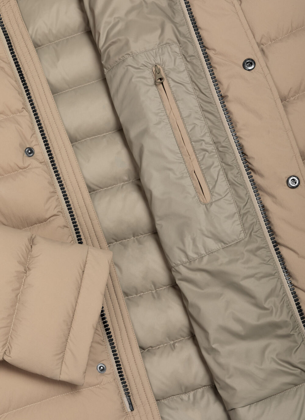 Down jacket with padded collar image number 6