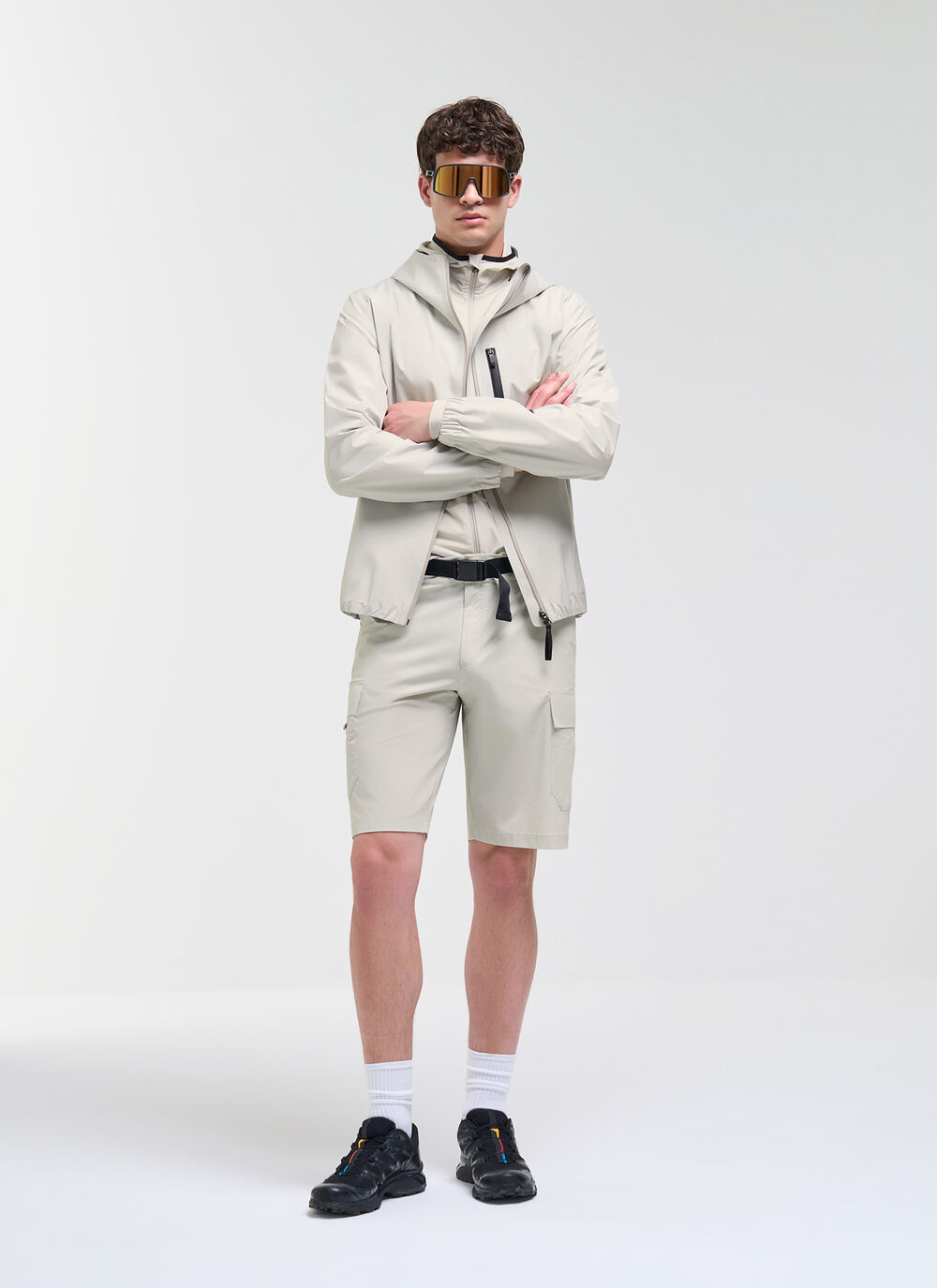 Bielastic Fabric Cargo Bermuda Shorts image number 0