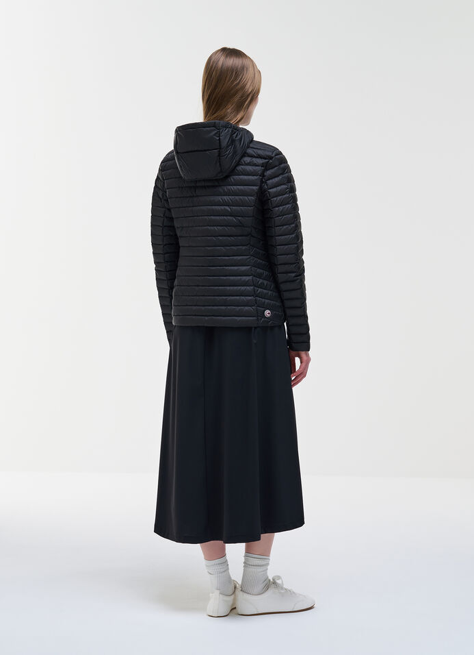 Light down jacket with hood