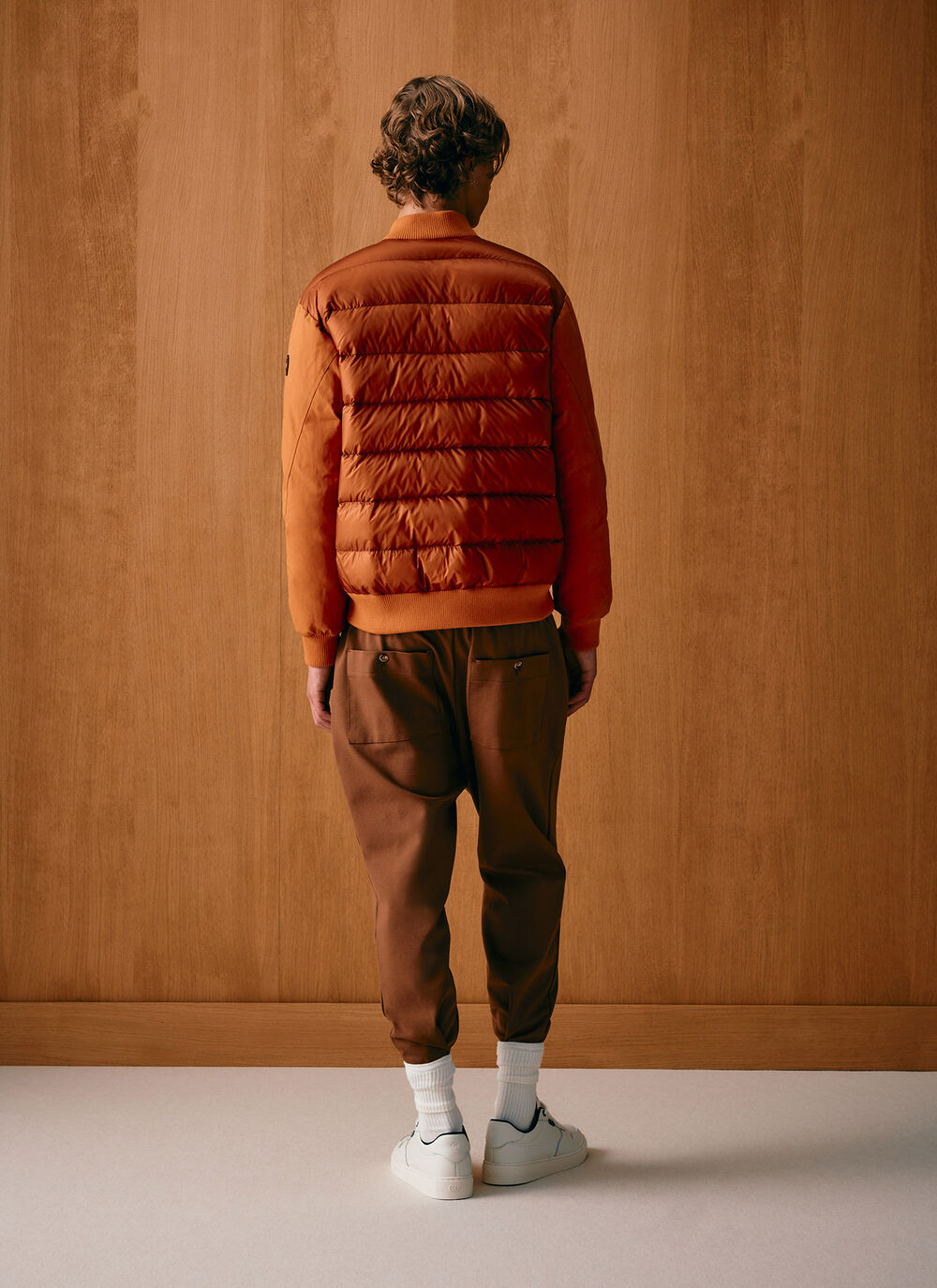 Wax down-padded bomber jacket image number 3