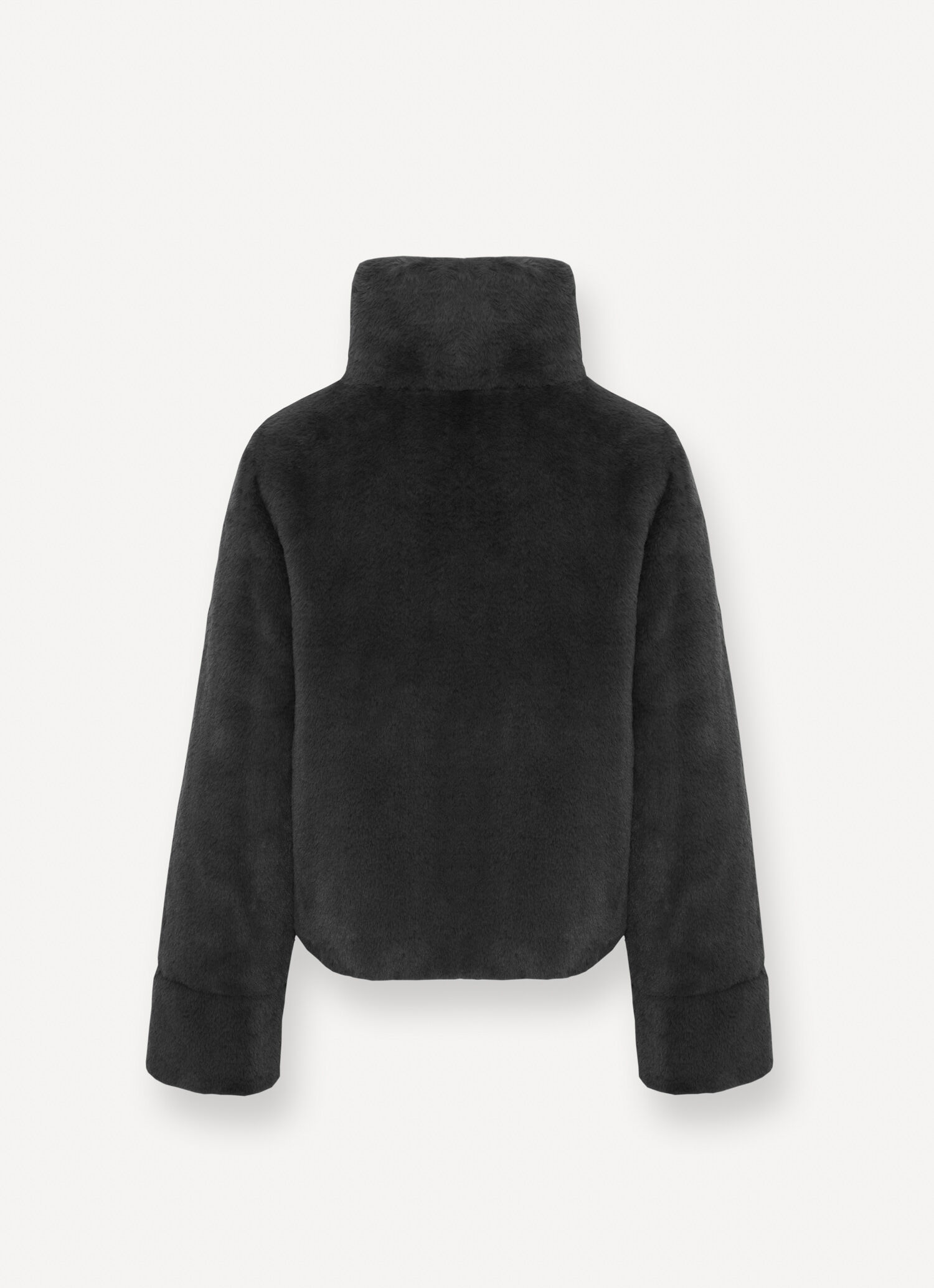 Reversible faux fur down jacket - BLACK | Colmar