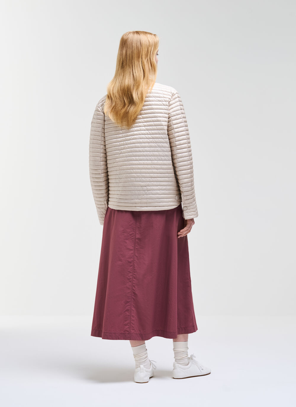 Ultra-light down jacket with collar image number 3