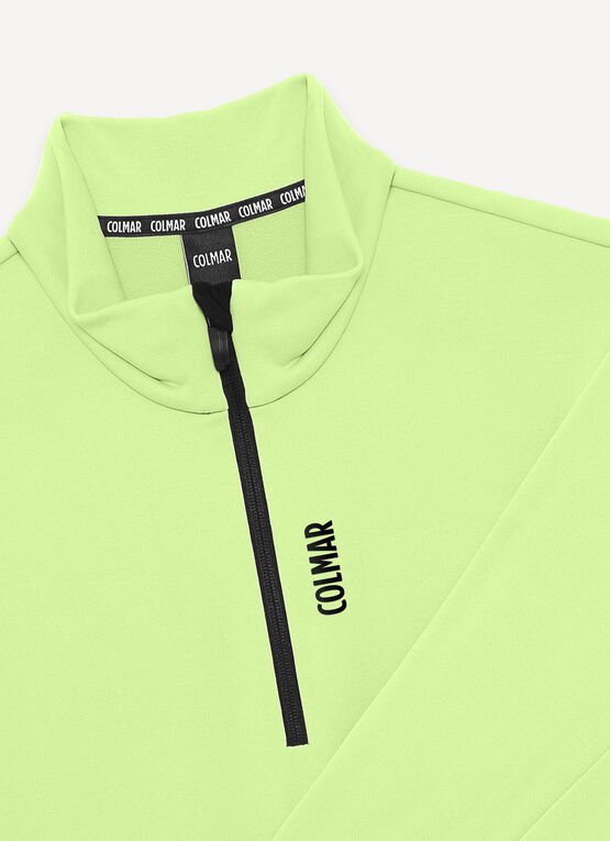Half-zip stretch ski fleece