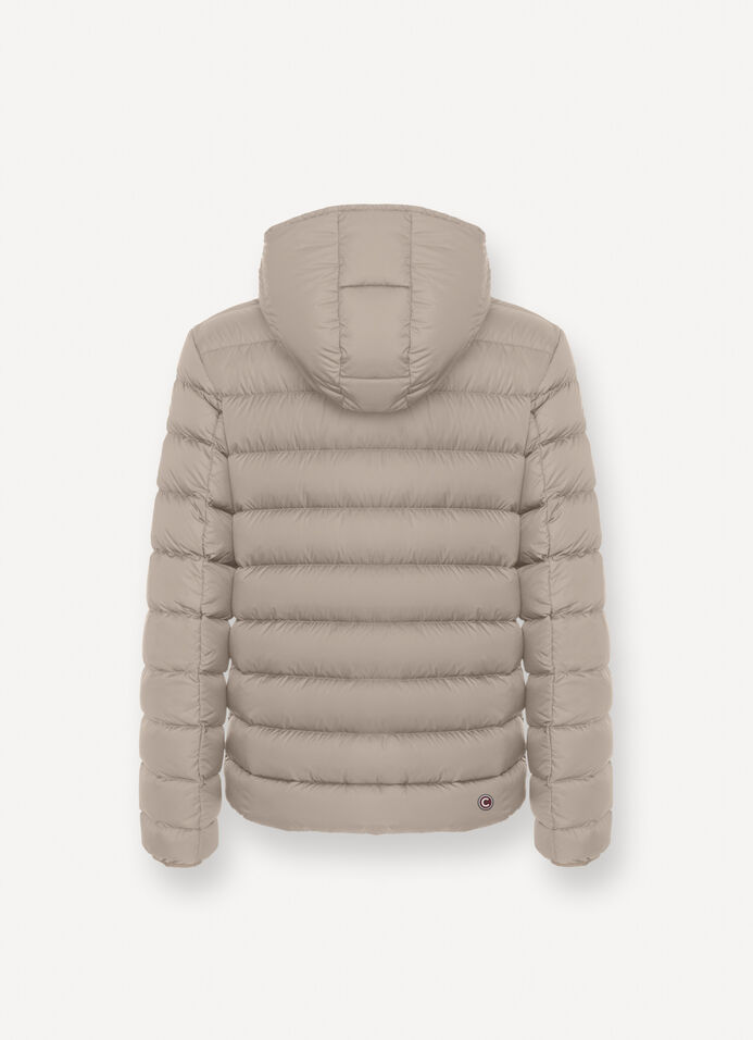 Sporty down jacket with detachable hood image number 5