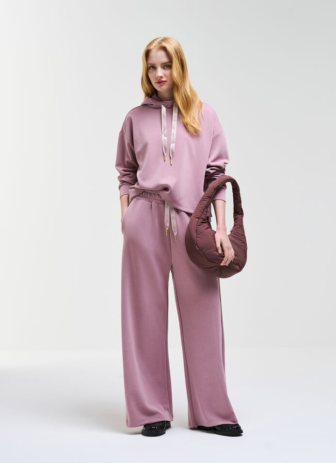 Cropped cotton modal T-shirt