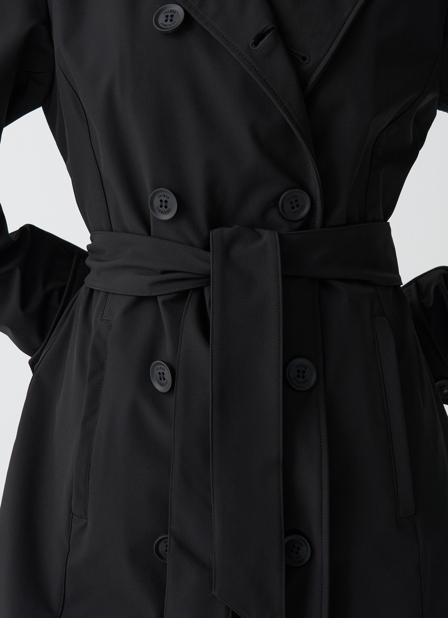 アウターその他 COLMAR Woman Trench coat Black 19006WV 99 Softshell trench coat with belt - BLACK | Colmar