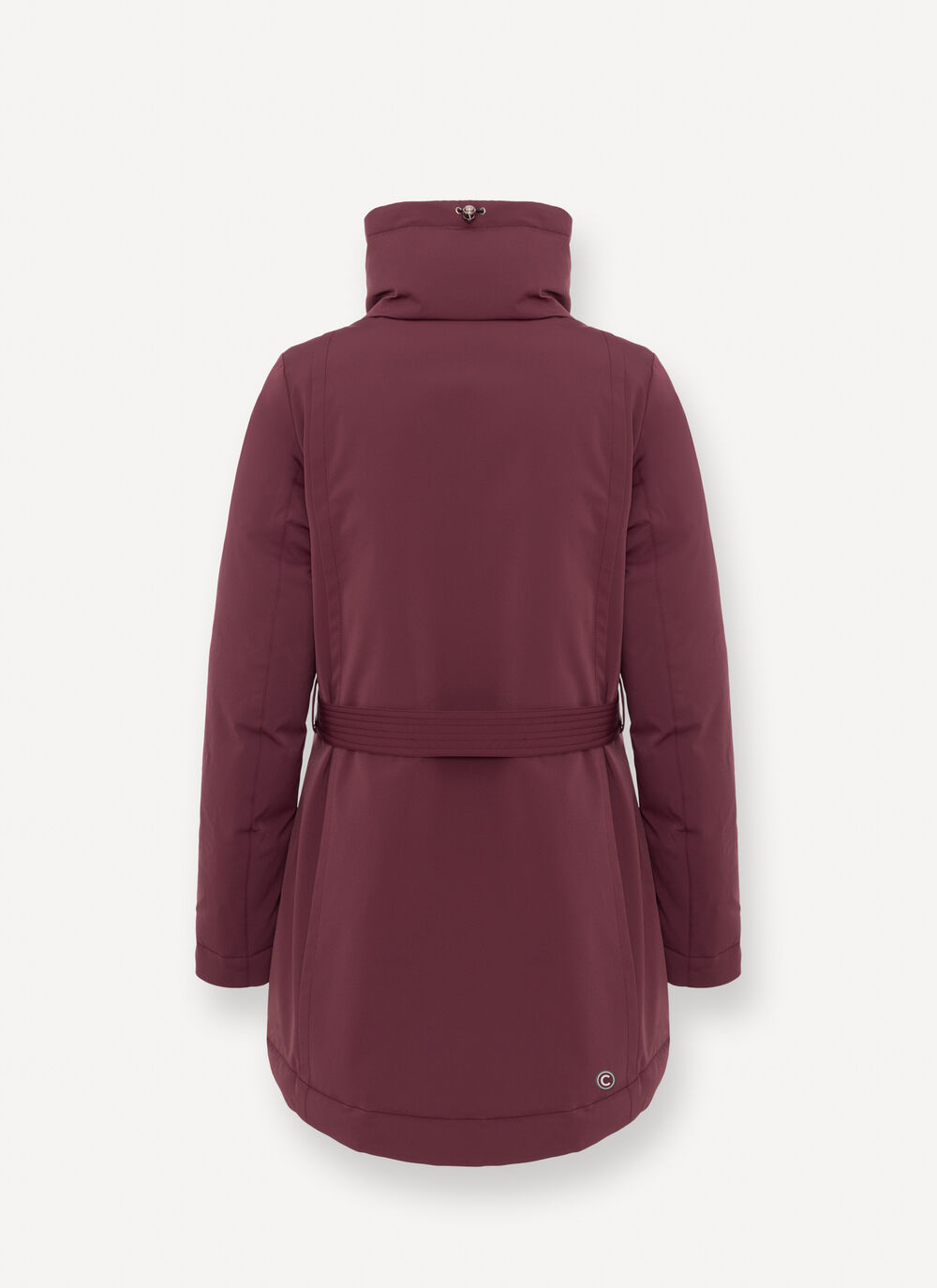 Waterproof fabric down jacket with belt image number 5