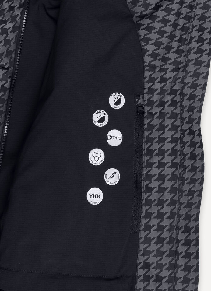 Ski-Daunenjacke mit Hahnentrittmuster image number 6