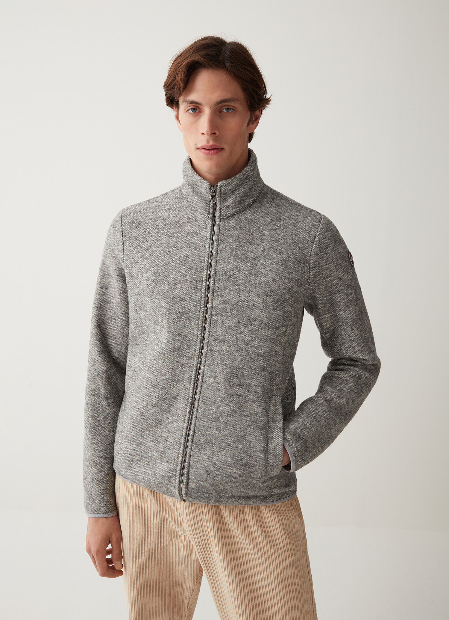 High neck hotsell sweatshirt men