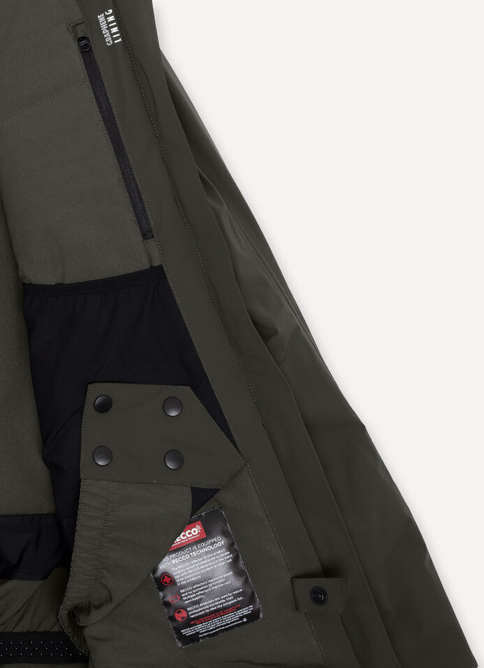 Stretch ski jacket with back pocket image number 6