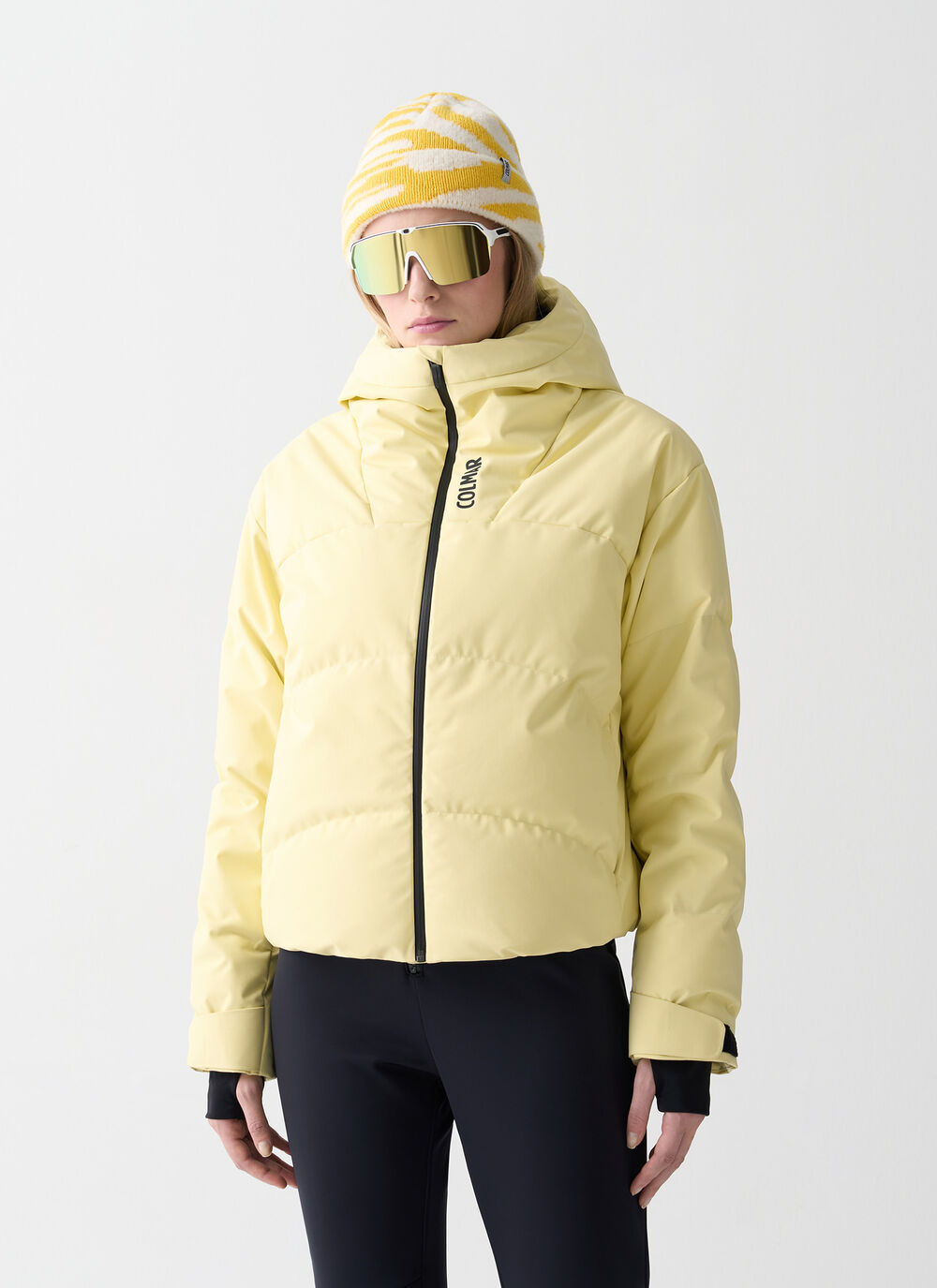 Cropped padded ski jacket image number 1
