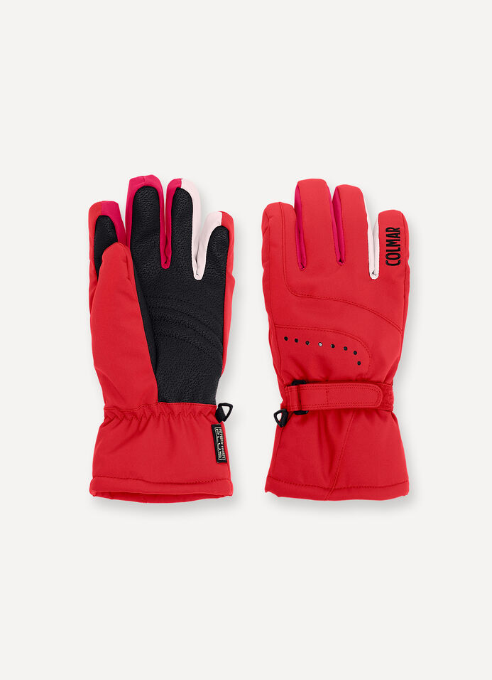 Fur lined ski gloves image number 1