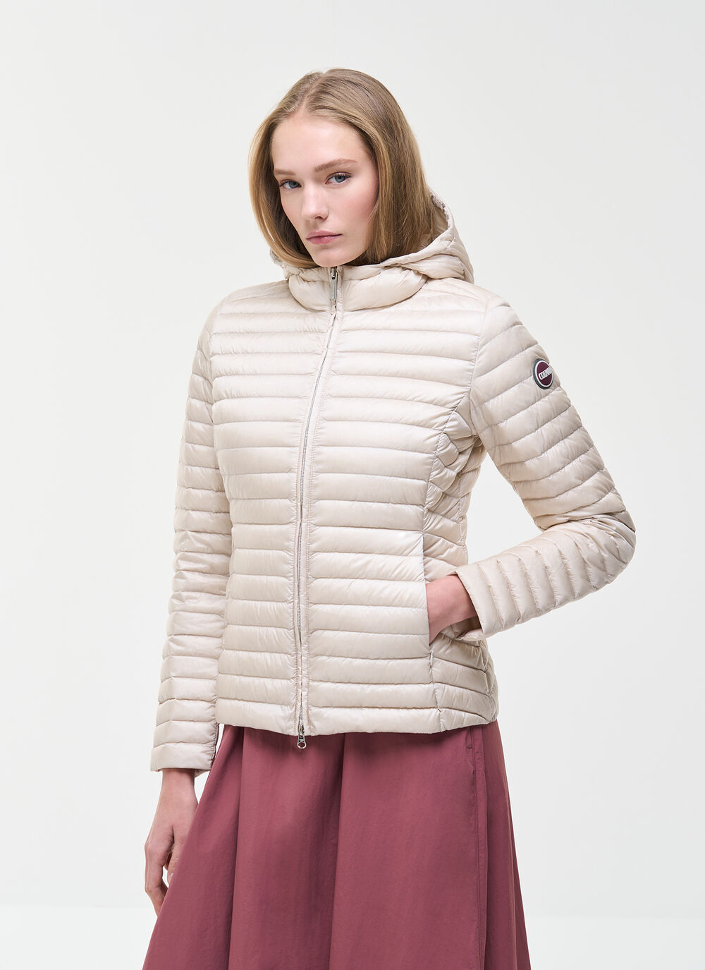 Light down jacket with hood image number 1