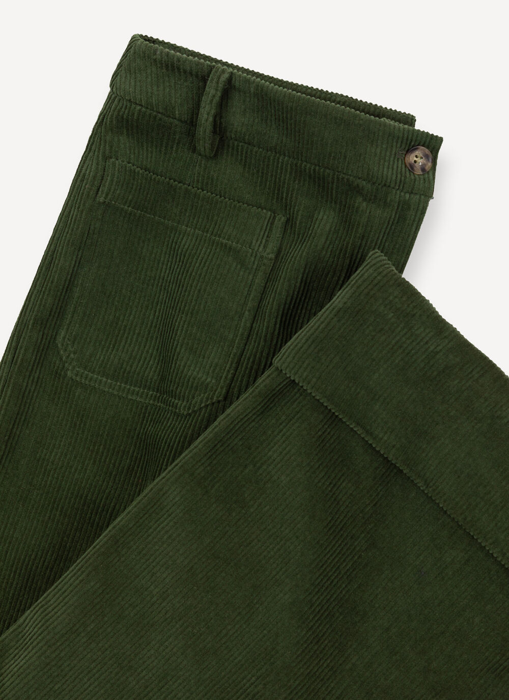 Flared velvet trousers image number 6