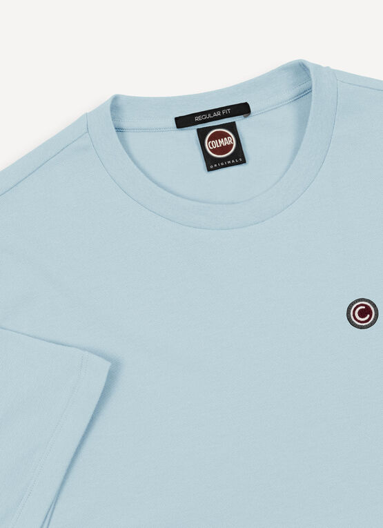 Piqué T-shirt with slits