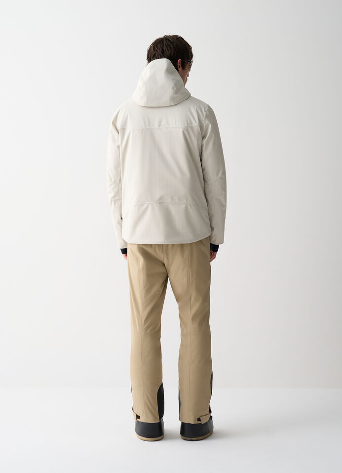 Pinstripe fabric ski jacket image number 3