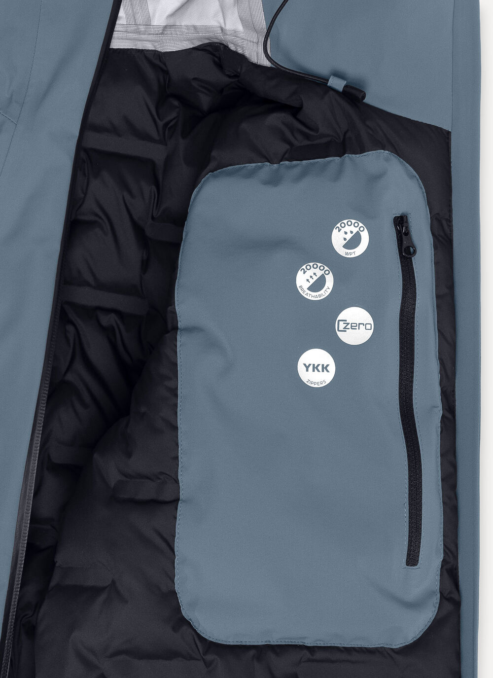 Jacket with insulating down jacket image number 6