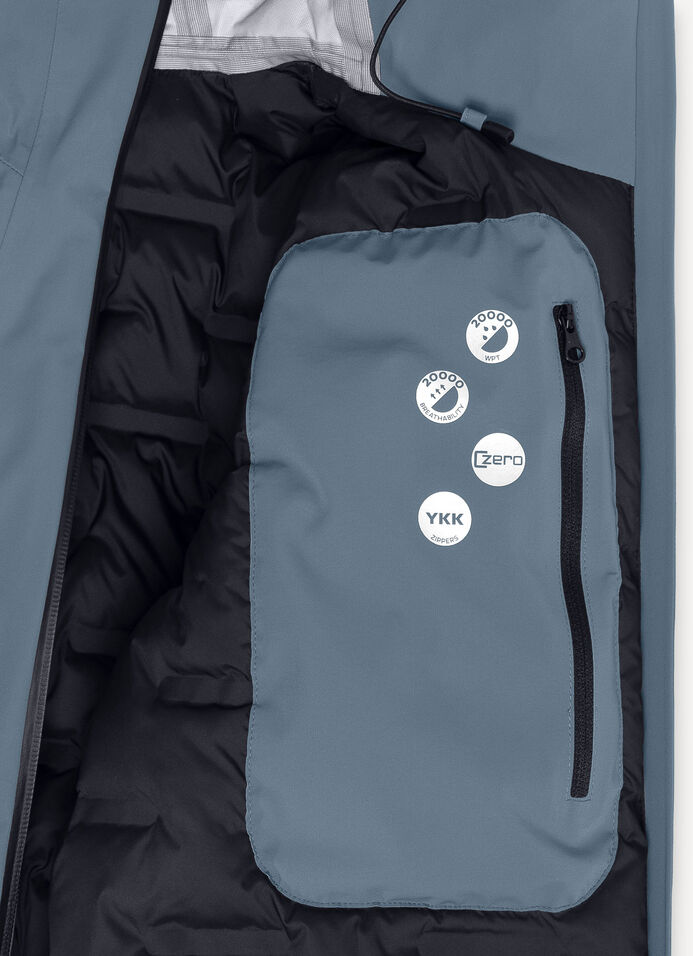 Jacket with insulating down jacket image number 6
